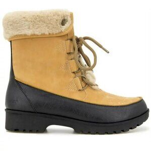 NO BOX Jambu Women's Mid-Calf Fur-Lined Fur Lined Boots Tan Size 8 $50 5C215